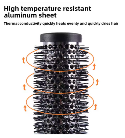 4-in-1 Nano Ceramic Ion Round Brush Set – Fast Dry, Smooth Shine, Salon Curls