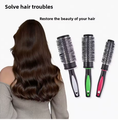 4-in-1 Nano Ceramic Ion Round Brush Set – Fast Dry, Smooth Shine, Salon Curls